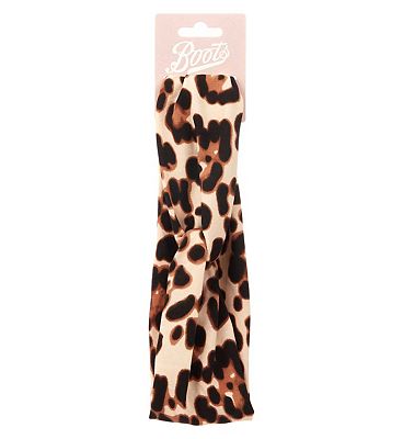 Boots headwrap leopard print