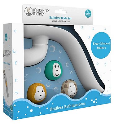 Matchstick Monkey Bathtime Slide Set - White