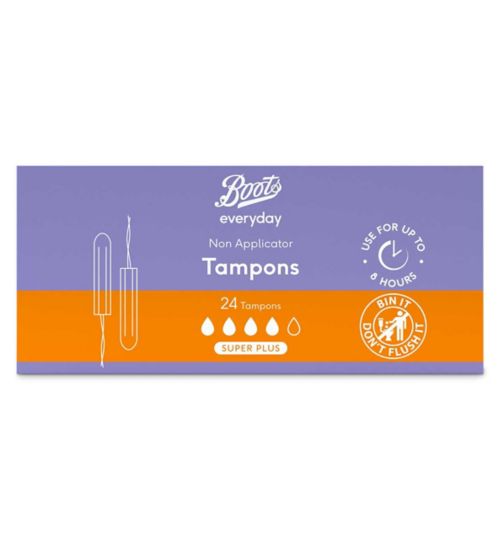 Boots Everyday Non Applicator Tampons Super+ x24