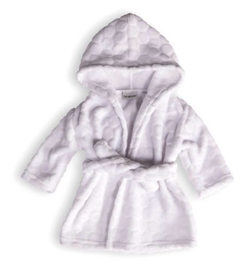 Clair De Lune White Marshmallow Baby Dressing Gown 12 - 18 months
