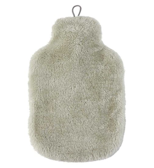 Boots Hot Water Bottle Faux Fur Cover