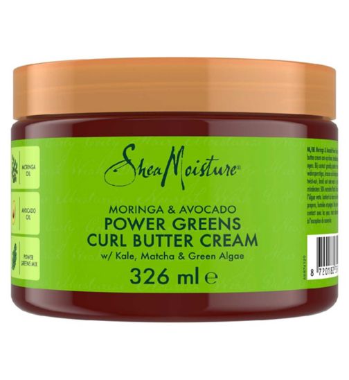 Shea Moisture Moringa & Avocado Power Greens Curl Butter Cream 326ml
