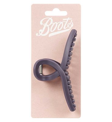 Boots twist jaw clip purple matte