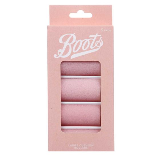 Boots cushion hair rollers pink large 5s