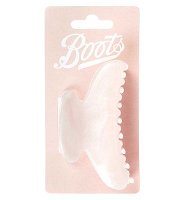 Boots pink marble jaw clip