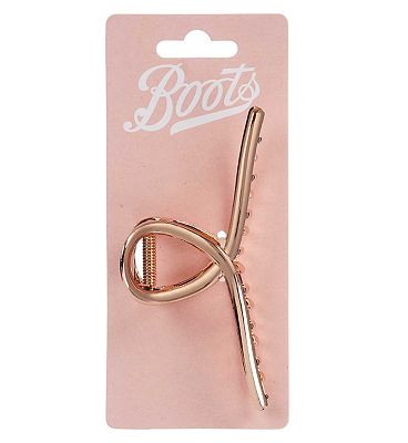 Boots twist shape jaw clip gold