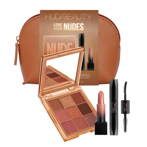 Huda Beauty Nude Get The Look Eye & Lip Medium Set