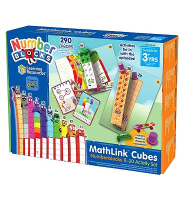 Mathlink Cubes Numberblocks 11-20 Activity Set