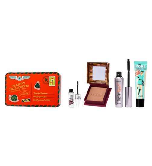 Benefit Totally Glam Telegram Bronzer, Eyebrow Gel, Mascara & Primer Gift Set