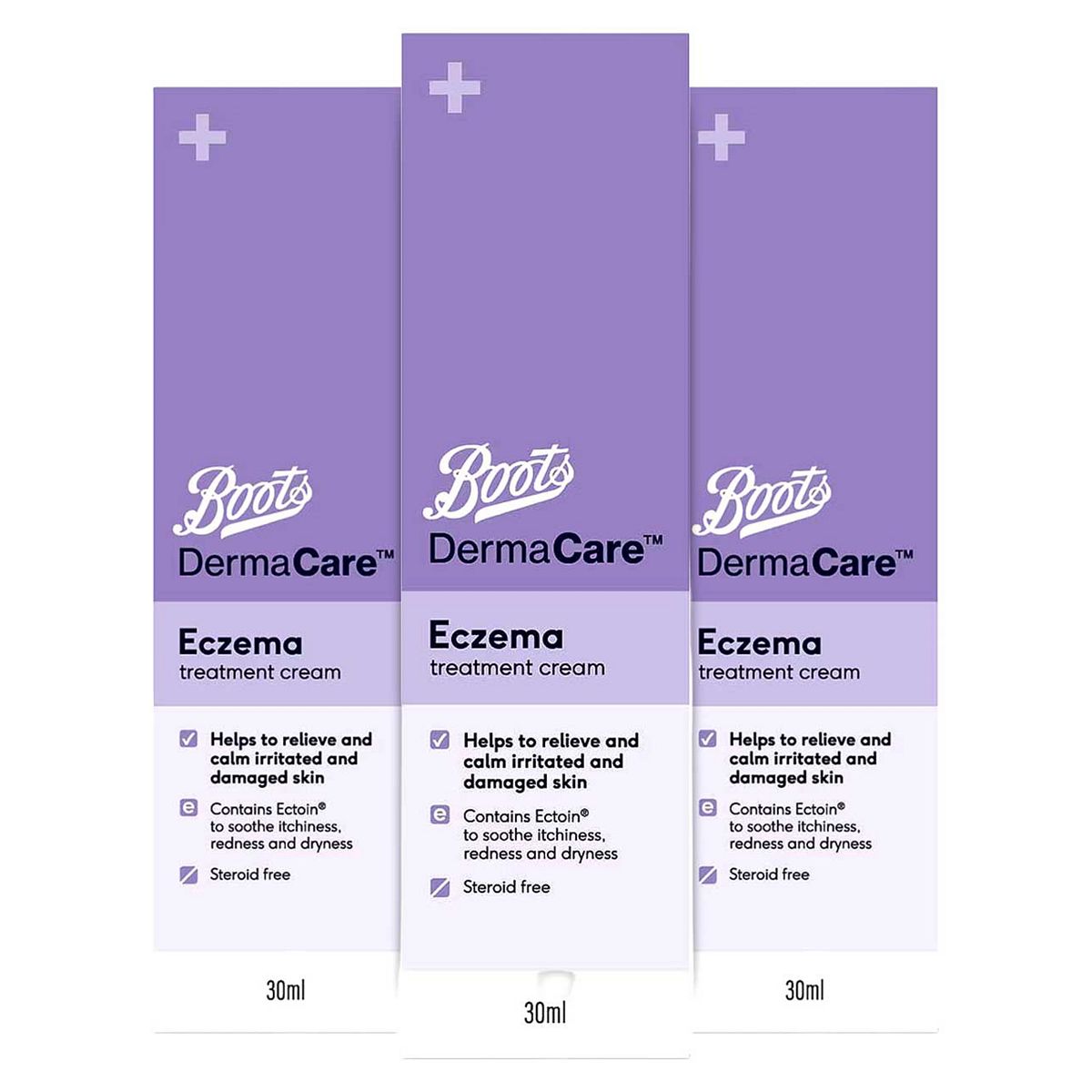 Boots Dermacare Eczema Treatment Cream 30Ml X 3 Bundle