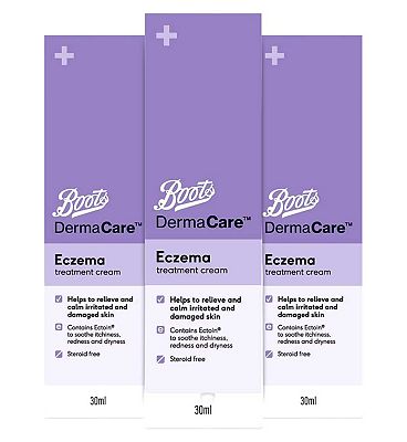 Boots Dermacare Eczema Treatment Cream 30ml x 3 Bundle