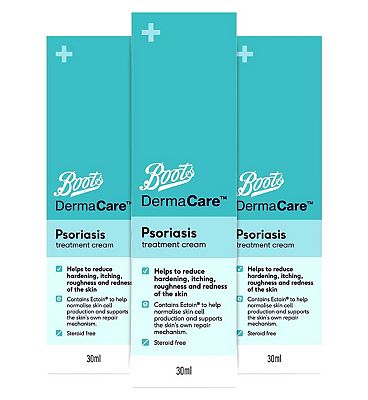 Boots Dermacare Psoriasis Treatment Cream 30ml x 3 Bundle