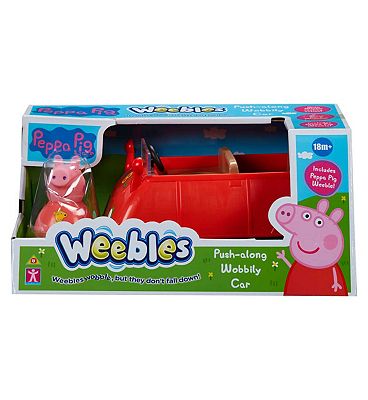peppa pig weebles push-along wobbily car