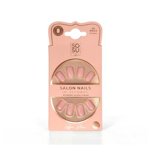 SOSU Cosmetics New Nude Nails Toffee Bliss 24 Nails