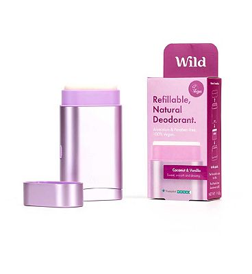Wild Purple Case and Coconut Dreams Deodorant Refill - Starter Pack