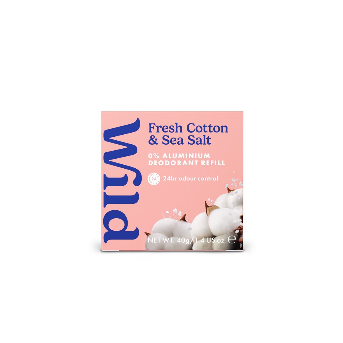 Wild Fresh Cotton And Sea Salt Deodorant Refill 40G