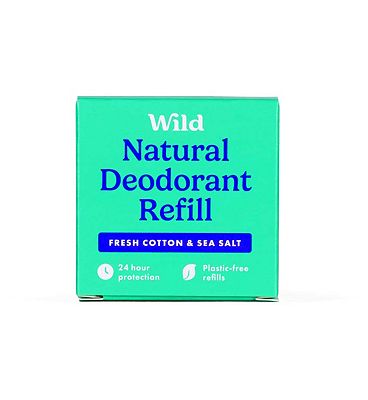 Wild Fresh Cotton and Sea Salt Deodorant Refill 40g