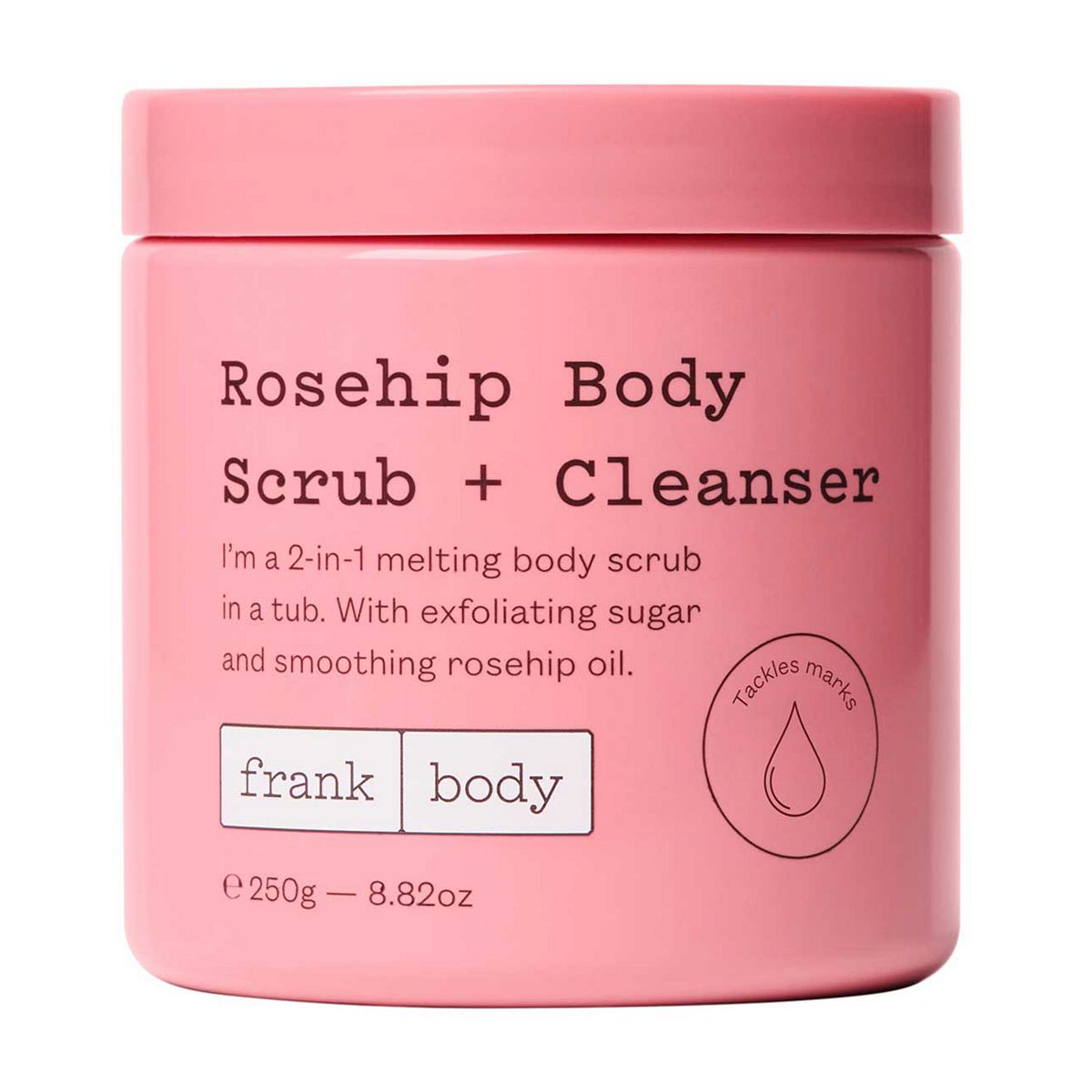 Frank Body Rosehip Body Scrub + Cleanser 250g
