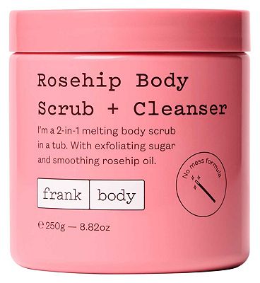 frank body Rosehip Body Scrub + Cleanser 250g