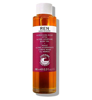 REN Clean Skincare Moroccan Rose Otto Ultra-Moisture Body Oil 100ml