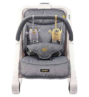 Bababing 3 Position Baby Rocker and Bouncer Grey Marl