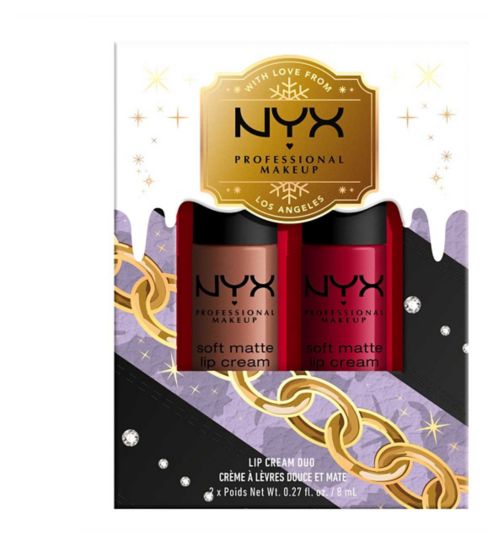 NYX Professional Makeup Soft Matte Lip Cream Duo Gift Set - Abu Dhabi & Monte Carlo