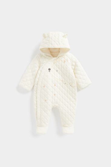 My First Bear Quilted Pramsuit