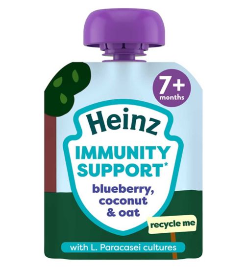 Heinz Immunity Support Blueberry Coconut&Oat Baby Food 6+ Months 85g