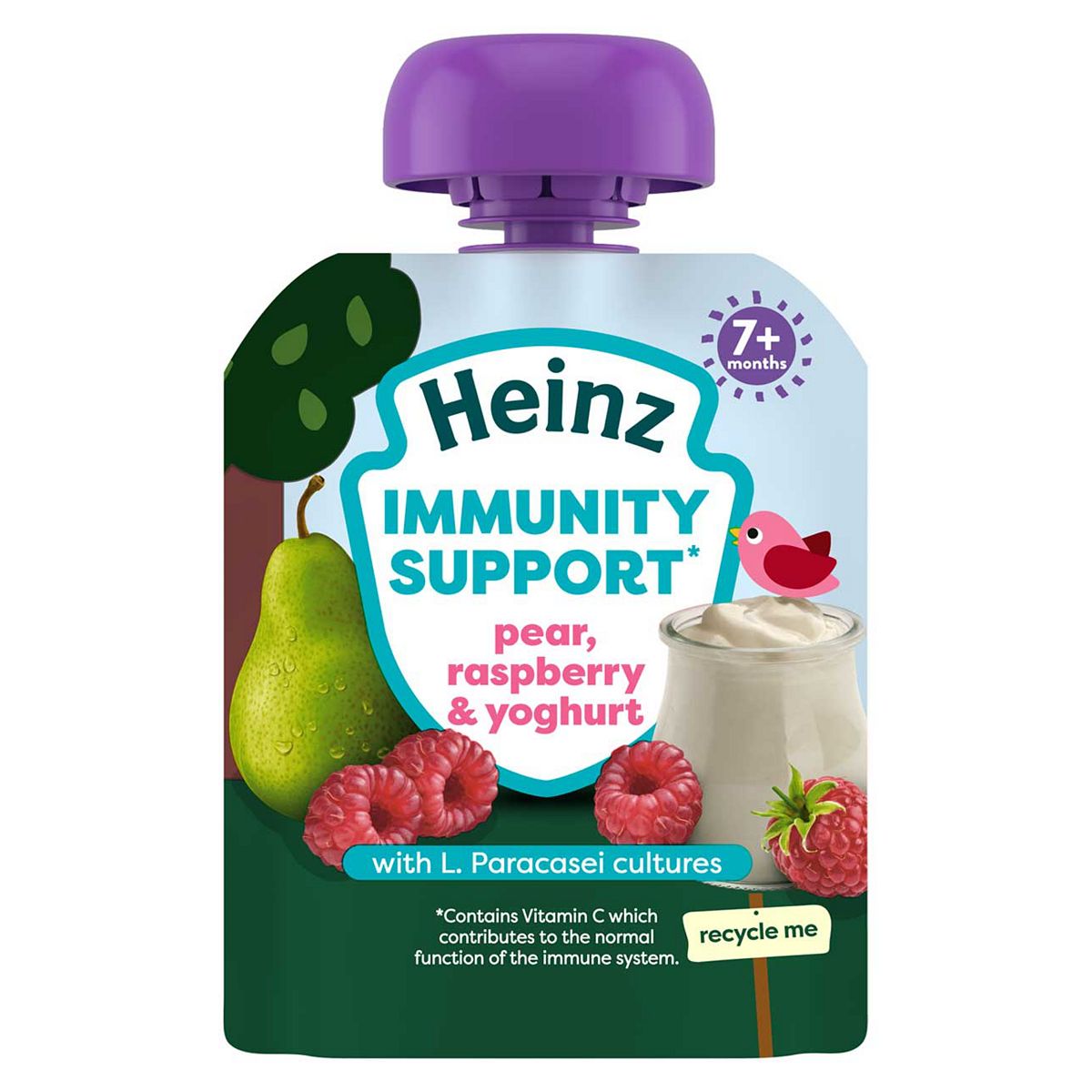 Heinz Immunity Support Pear Raspberry & Yogurt Baby Food 7+ Months 85G