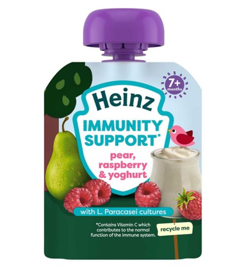Heinz Immunity Support Pear Raspberry & Yogurt Baby Food 7+ Months 85g