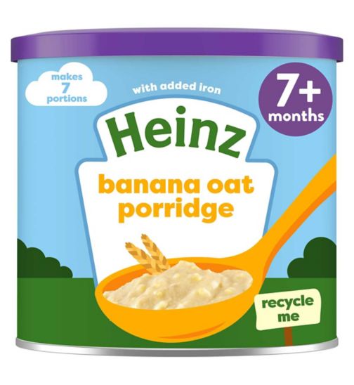 Heinz Banana Oat Porridge Baby Food 7+ Months 220g