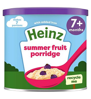 Heinz Summer Fruit Porridge Baby Food 7+ Months 220g