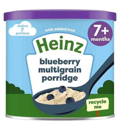 Heinz Blueberry Multigrain Porridge Baby Food 7+ Months 220g