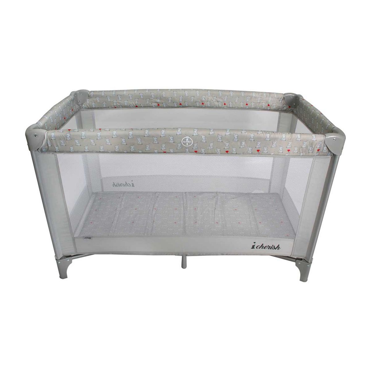 My Babiie Dani Dyer Travel Cot Elephants