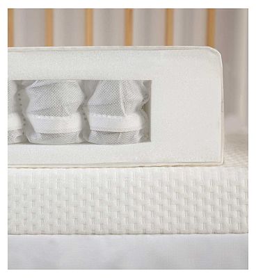 CuddleCo Signature Hypo Allergenic Bamboo Pocket Sprung Cot Mattress