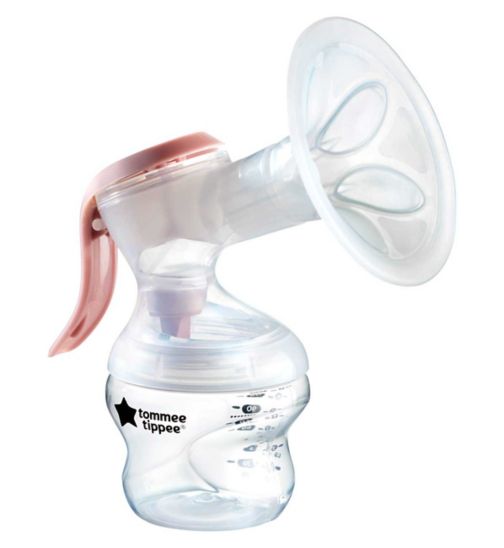 Tommee Tippee Made for Me Single Manual Breast Pump, Portable and Quiet Breastmilk Pump