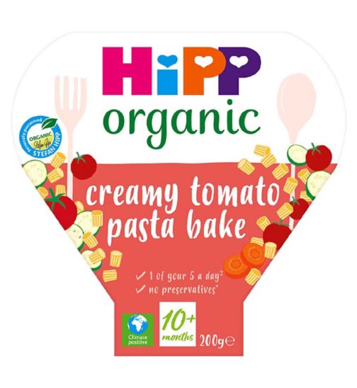 HiPP Organic Creamy Tomato Pasta Bake Toddler Tray Meal 10+ Months 200g