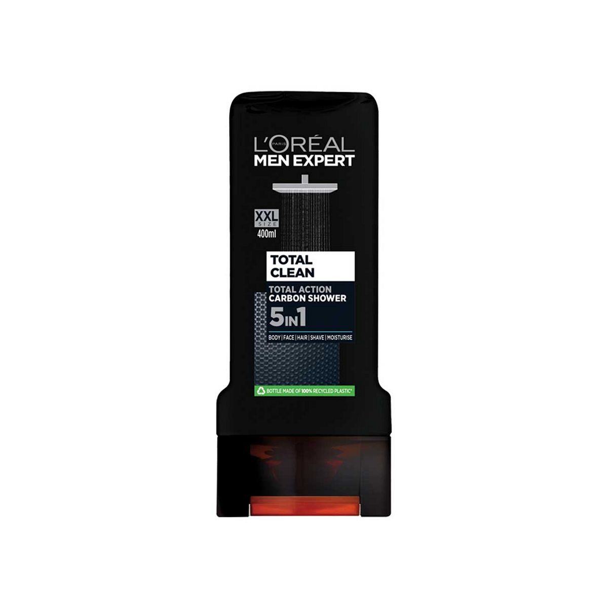 L'Oreal Men Expert L'oréal Men Expert Total Clean 5-In-1 Shower Gel Large Xl, Powered By Carbon 400ml