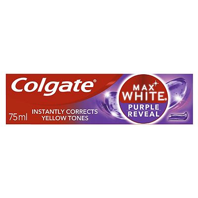 Click to view product details and reviews for Colgate Max White Purple Reveal Whitening Toothpaste 75ml.