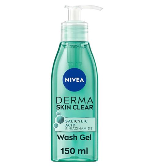 NIVEA Derma Skin Clear Face Wash Gel with Salicylic Acid, 150ml