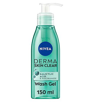 NIVEA Derma Skin Clear Face Wash Gel with Salicylic Acid, 150ml