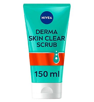 NIVEA Derma Skin Clear Anti-Blemish Face Scrub with Salicylic Acid, 150ml