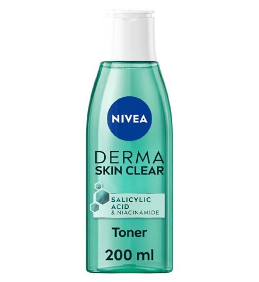 NIVEA Derma Skin Clear Toner with Salicylic Acid, 200ml
