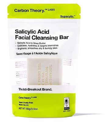 Image of Carbon Theory Salicylic Acid & Shea Butter Exfoliating Cleansing Bar 100g
