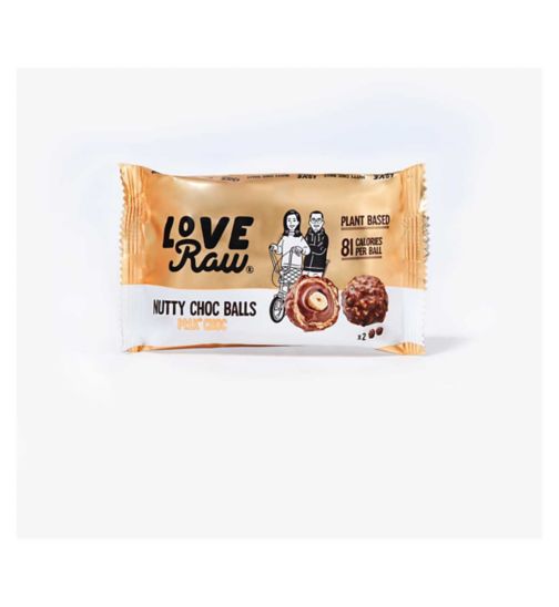 Love Raw Nutty Choc Balls Milk Chocolate Hazelnut 28g