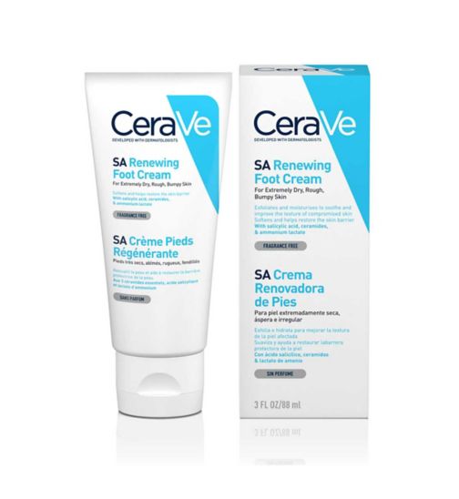 CeraVe SA Renewing Foot Cream with Salicylic Acid for Extremely Dry Rough & Bumpy Skin 88ml