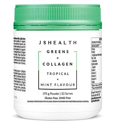 JSHealth Greens + Collagen 195g