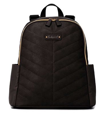 Babymel Gabby Vegan Leather Backpack - Black