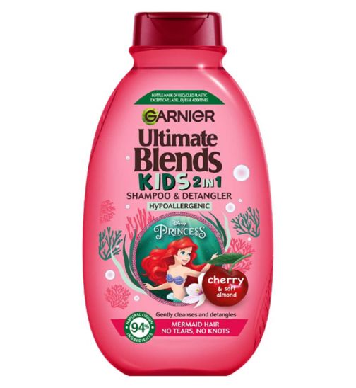Garnier Ultimate Blends Kids Cherry & Soft Almond No Tears Easy Detangling Shampoo For Long Hair 250ml