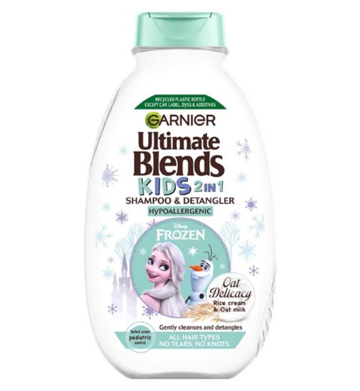 Garnier Ultimate Blends Kids Delicate Oat Milk & Rice Cream No Tears Easy Detangling Shampoo All Hair Types 250ml